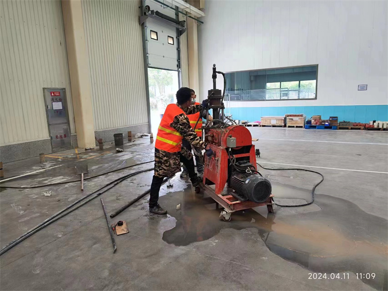 广阳厂房地面下沉塌陷注浆加固施工